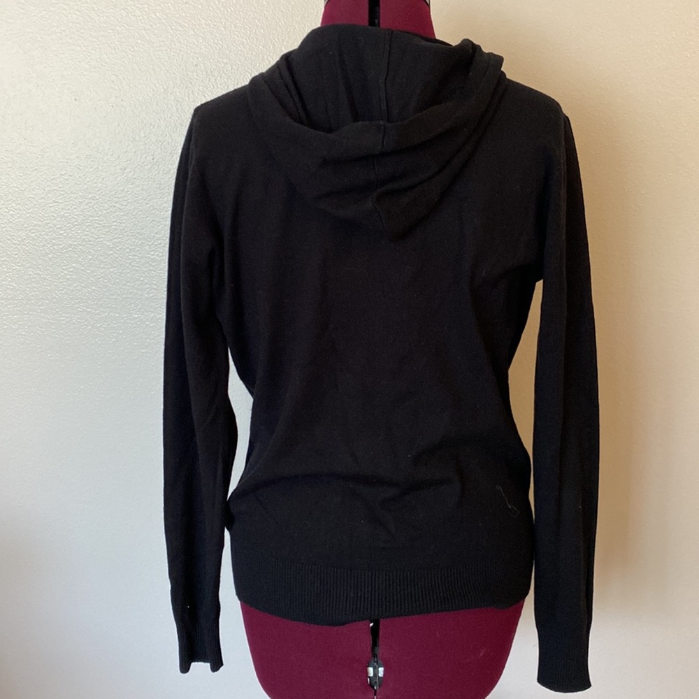 Milano black mystic zippered sweater hoodie, M - Picture 3 of 4